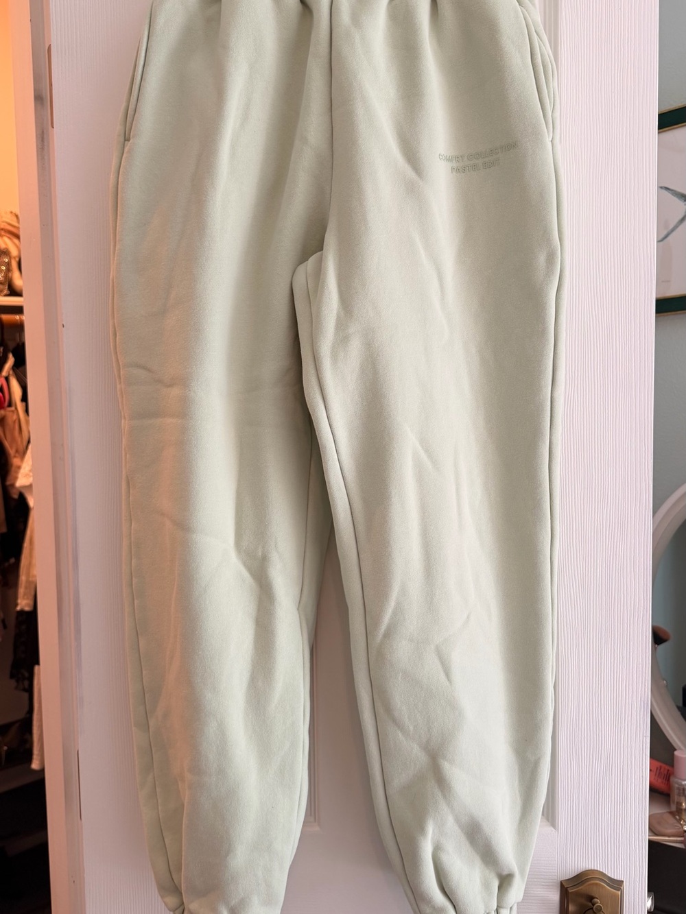 COMFRT Pastel Edit Mint Fleece Joggers Sweatpants - S
